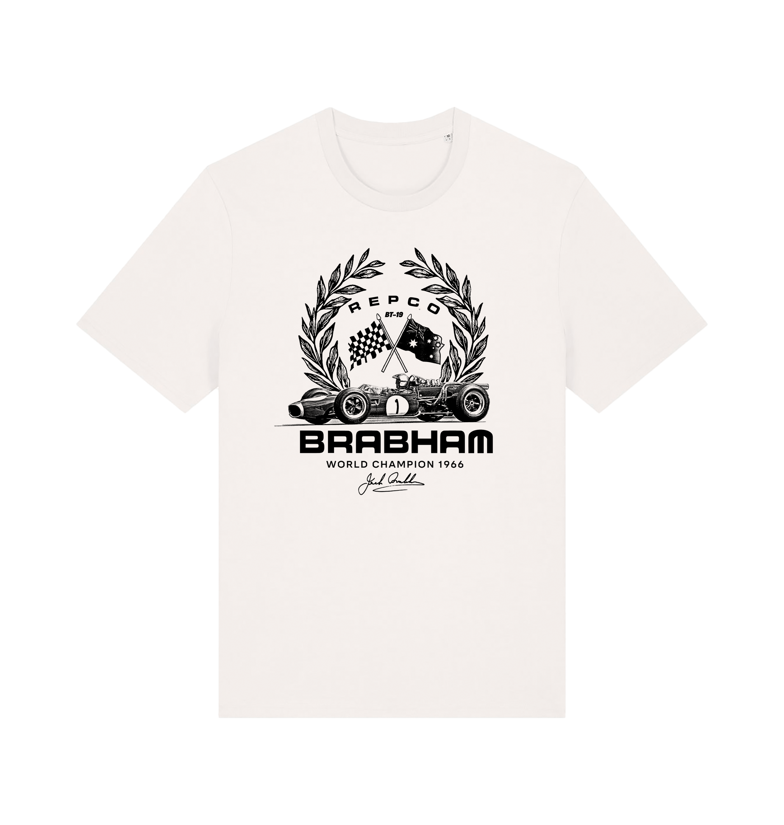 Off White Printed T-shirt Front