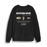 Black Printed Sweater Back