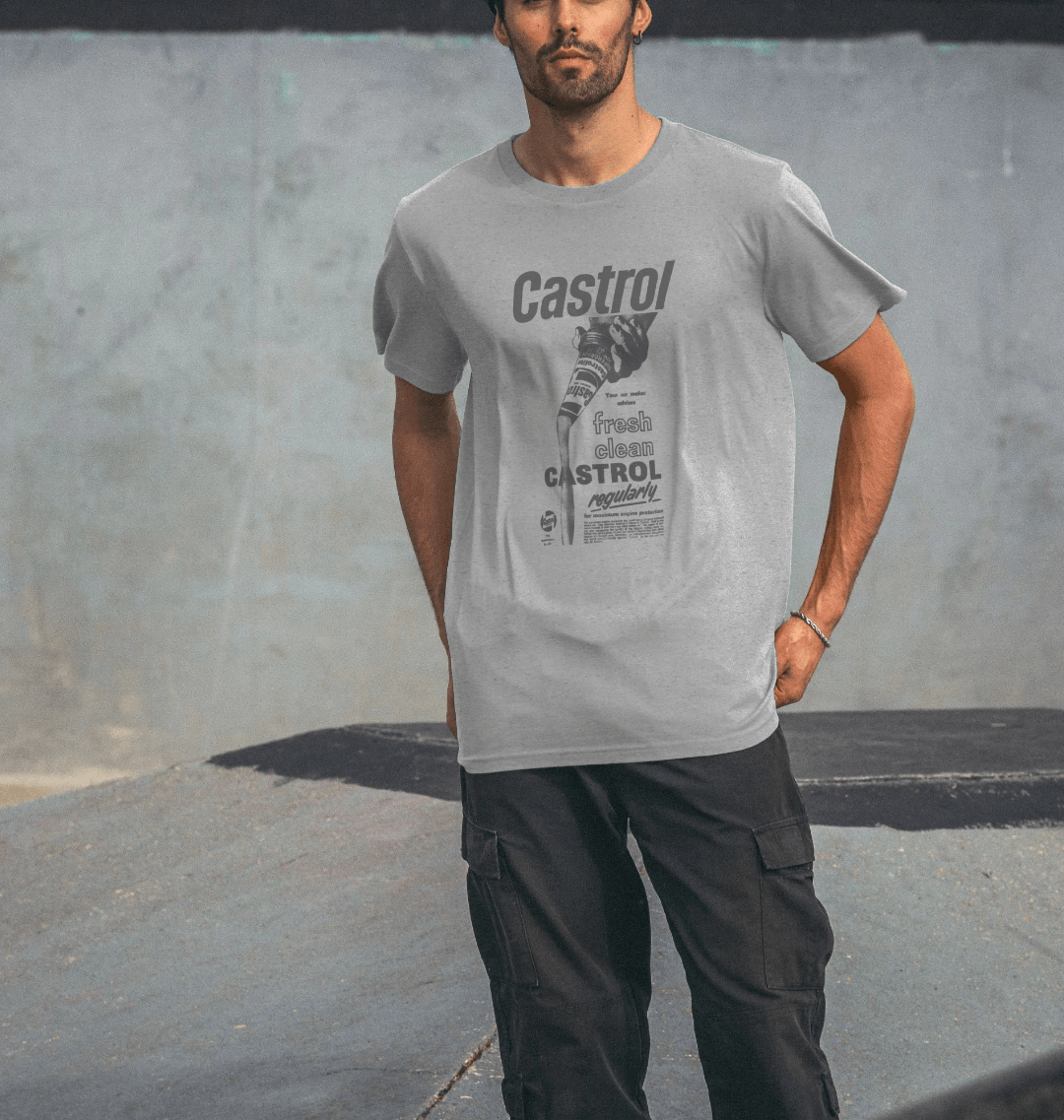 Athletic Grey Printed T-shirt