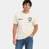 TOFFS - Brazil 4 Time Champs - Faded Cream T-shirt