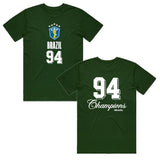 TOFFS - Brazil Champions 94 - Forest Green T-shirt