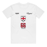TOFFS - England 66 Crest - White T-shirt