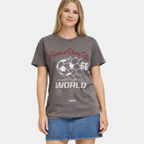 TOFFS - England Football to the World - Faded Black T-shirt