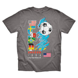 TOFFS - USA World Flags - Faded Black T-shirt
