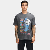TOFFS - USA World Flags - Faded Black T-shirt