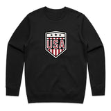 TOFFS - USA 94 Crest - Black Crewneck