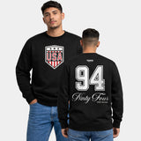 TOFFS - USA 94 Crest - Black Crewneck