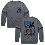 TOFFS - France 98 Graphic - Dark Grey Crewneck