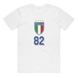 TOFFS - Italy 82 Crest - White T-shirt