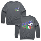 TOFFS - Italy Coppa Del Mondo - Dark Grey Crewneck