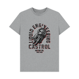 Athletic Grey Printed T-shirt