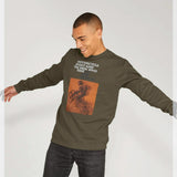 On Any Sunday Film Poster Graphic Khaki Sweatshirt