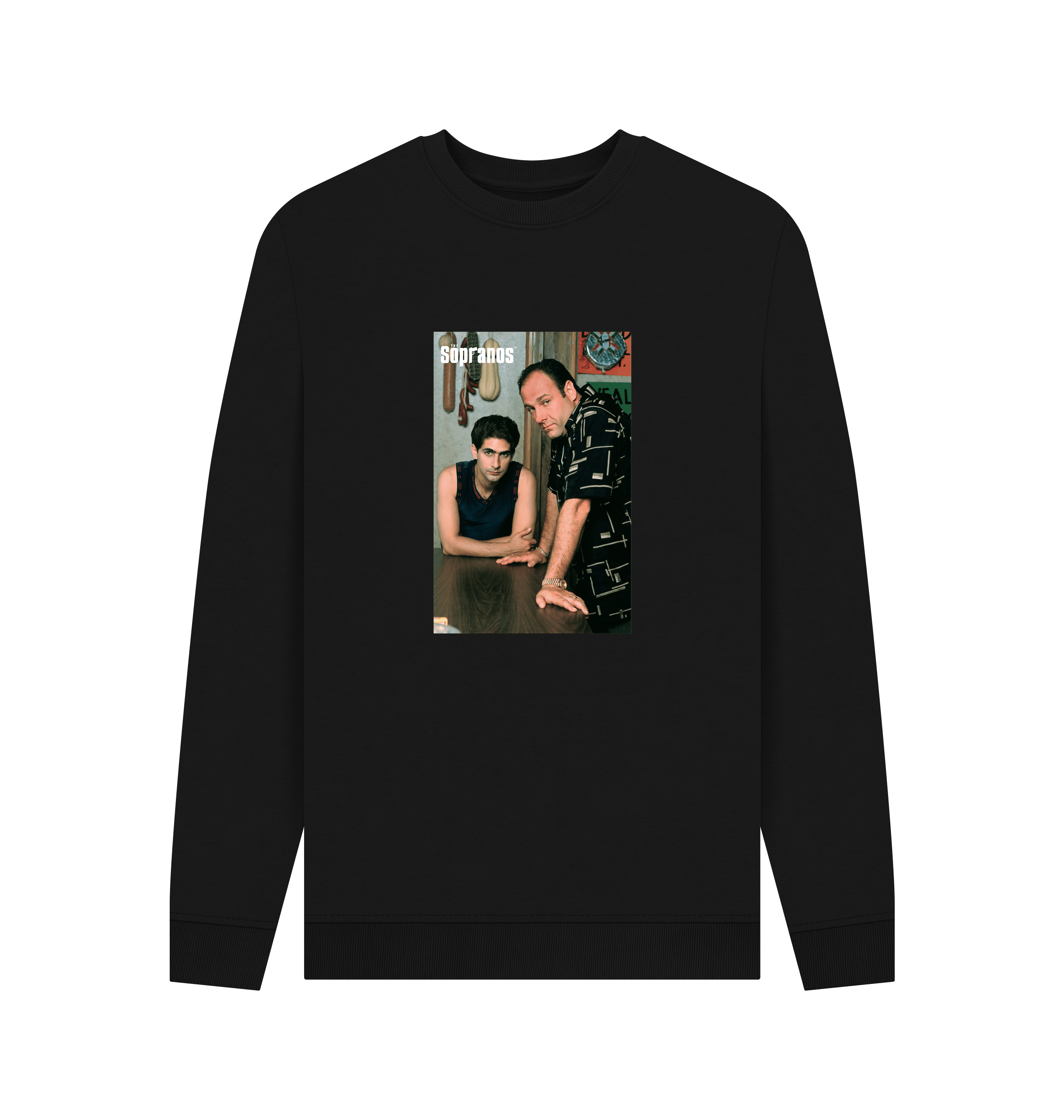 Black Printed Sweater