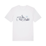 White Printed T-shirt Front