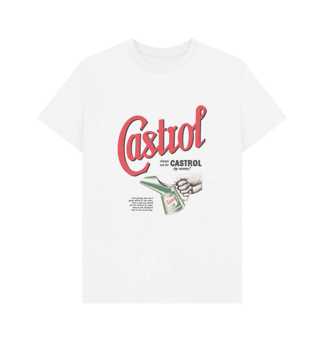 Castrol By Name  White T-Shirt