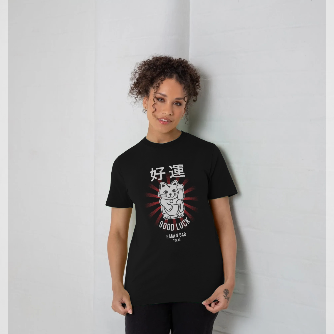 Black Printed T-shirt