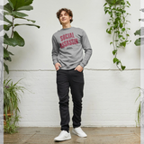 Curb Your Enthusiasm Official Social Assassin Graphic Heather Grey Sweatshirt