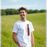 Castrol Classic Logo GTX Stripe Graphic White T-Shirt