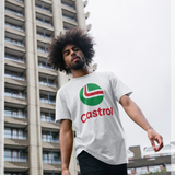 Castrol Logo Graphic White T-Shirt